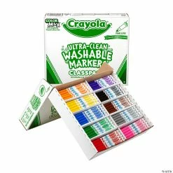 Coupon 🔔 10-Color Crayola® Fine Line Ultra-Clean Washable Marker Classpack® - 200 Pc. ❤️