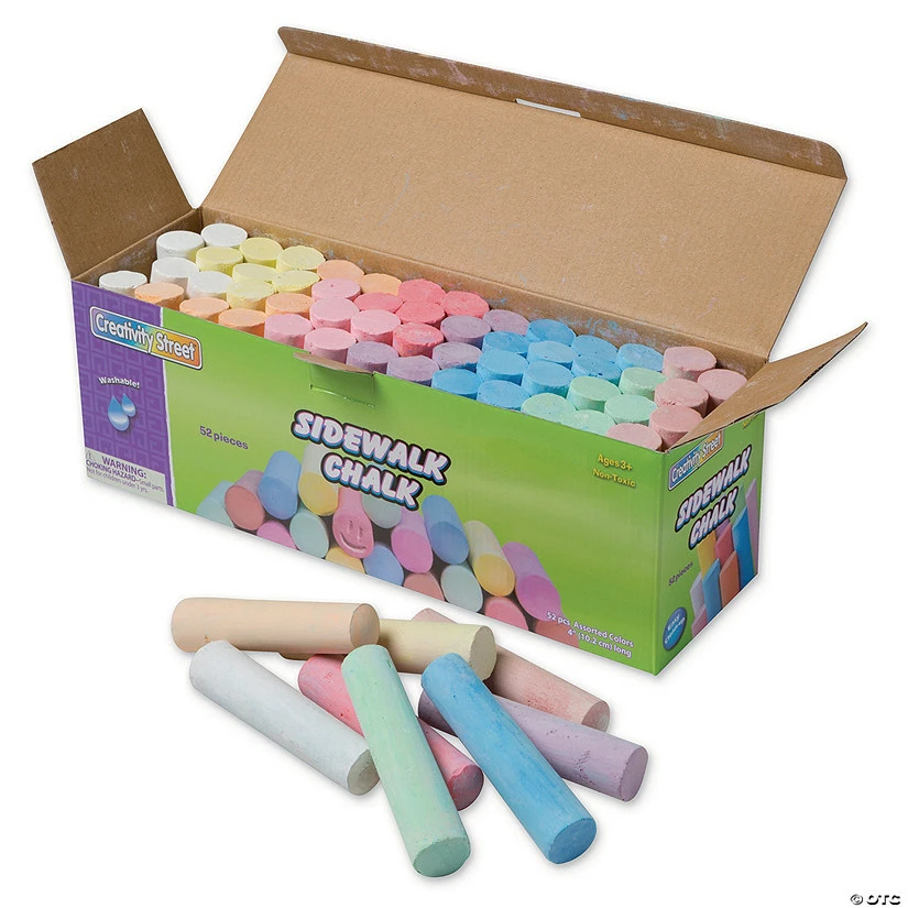 Deals ๐ Assorted Bright Colors Sidewalk Chalk - 52 Pc. ๐ 2 Deals ๐ Assorted Bright Colors Sidewalk Chalk - 52 Pc. ๐ - Image 2