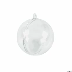 Outlet 😉 2 1/4" DIY Clear Ornaments - 12 Pc. ⭐