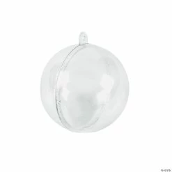Best Sale 🧨 2 1/4" DIY Clear Ornaments - 72 Pc. 😀