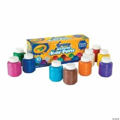 Best reviews of 🧨 2-oz. Crayola® Classic Colors Washable Assorted Colors Kid's Paint - Set of 10 👍