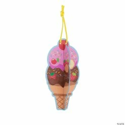 Hot Sale 🧨 3D Ice Cream Cone Sticker Scene Ornaments - 12 Pc. ⌛