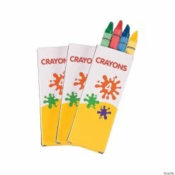 Budget ✨ 4-Color Crayons - 12 Boxes 👏