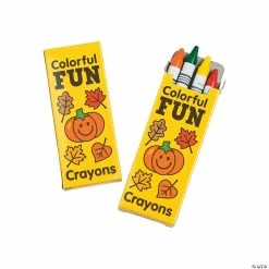 Deals ✨ 4-Color Fall Crayons - 24 Boxes 🎁