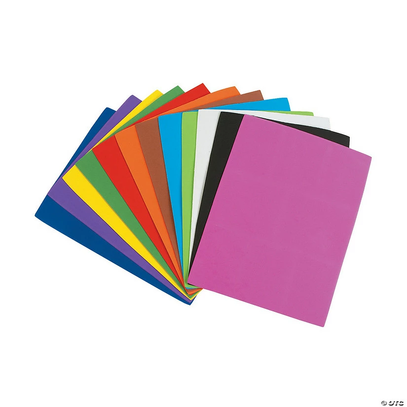 Promo ✔️ Bright Foam Sheets - 24 Pc. 👏 2 Promo ✔️ Bright Foam Sheets - 24 Pc. 👏 - Image 2