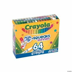 Best Pirce ⌛ 64-Color Crayola® Pip-Squeaks™ Skinnies Fine Tip Markers - 1 Box 🎉