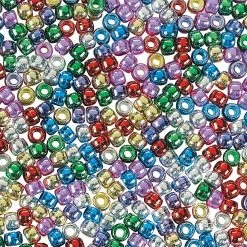Coupon 🔥 6mm 1 lb. of Shiny Pony Beads - 2000 Pc. 🤩