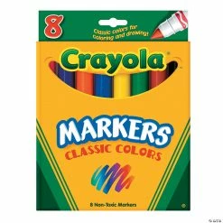 Deals 🎁 8-Color Classic Colors Crayola® Cone Tip Markers 🌟