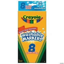 Buy ❤️ 8-Color Crayola® Classic Fine Tip Washable Markers ✨