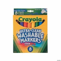 Best Sale ✨ 8-Color Crayola® Ultra-Clean Broad Line Washable Markers 🥰