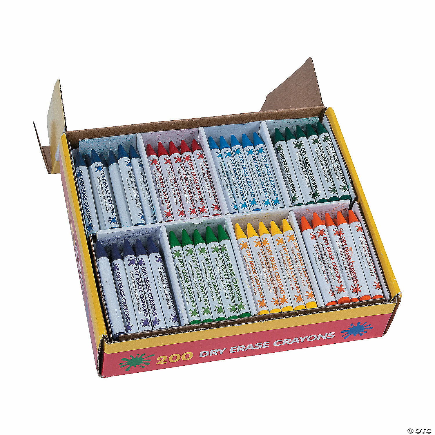 Coupon 💯 8-Color Dry Erase Crayon Classpack - 200 Pc. 🧨