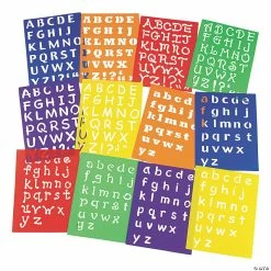 Outlet 😍 Awesome Alphabet Stencils - 12 Pc. 🛒