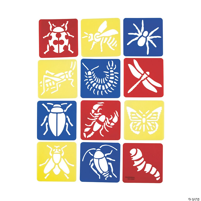 Cheapest 💯 Big Bug Stencils - 12 Pc. 🤩