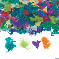 Budget ⭐ Bright Turkey Feather Assortment 😉