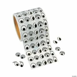 Cheapest 🔥 Bulk Cartoon Eye Sticker Roll - 1000 Pc. ✨