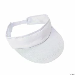 Promo 😉 Bulk DIY White Cotton Visors - 48 Pc. ❤️