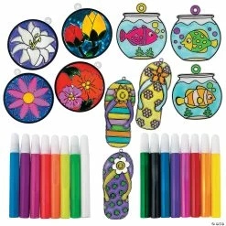 Best Pirce ✔️ Bulk Suncatcher & Paint Boredom Buster Kit - 120 Pc. 🥰