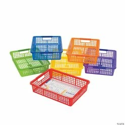 Best Pirce 💯 Classroom Storage Baskets with Handles - 6 Pc. 💯