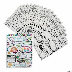 Flash Sale 🥰 Color Your Own All About Me Posters - 30 Pc. 👏