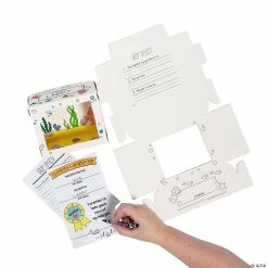 Hot Sale ❤️ Color Your Own Desk Pet Ocean Habitat with Adoption Certificates - 12 Pc. 😀