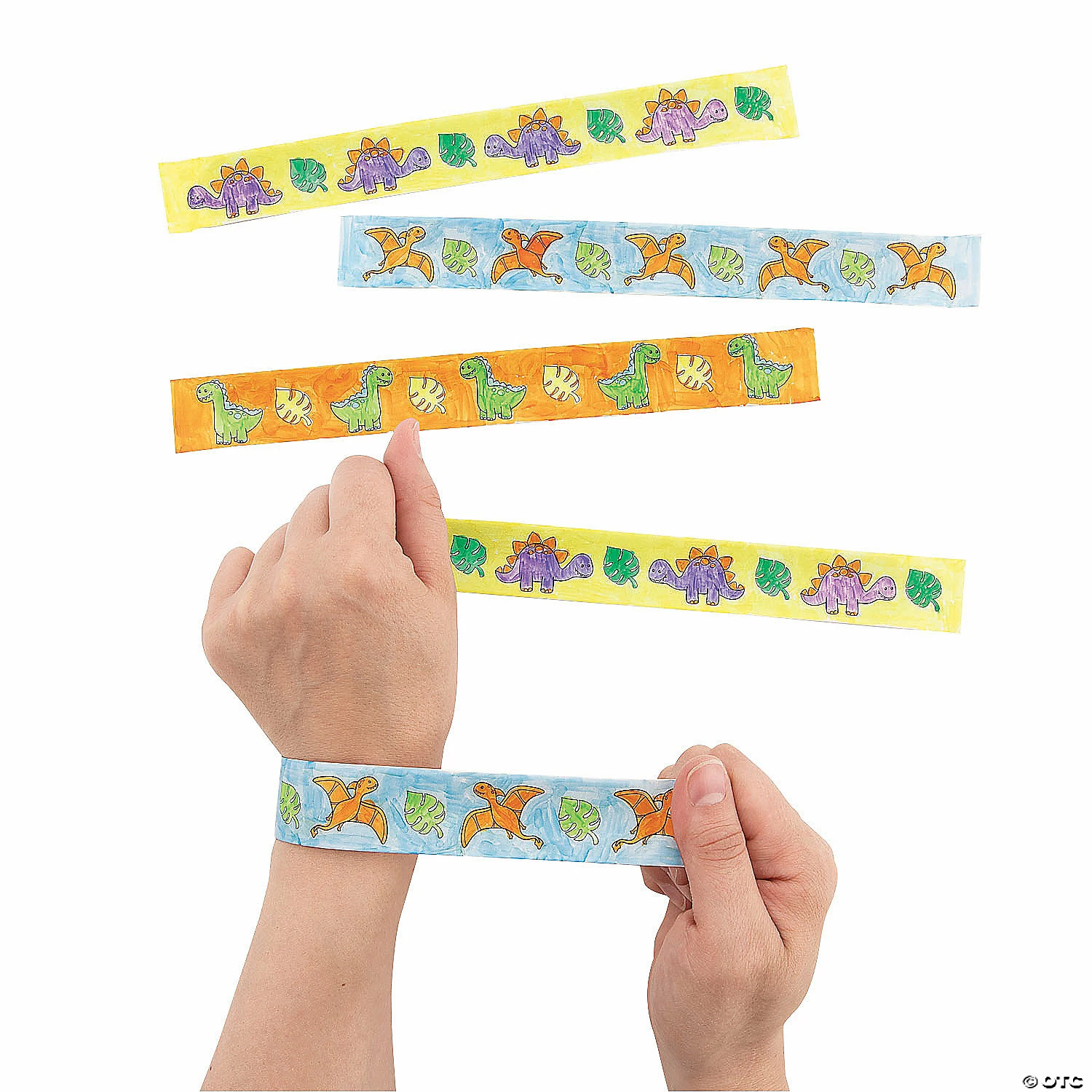 Best reviews of 🌟 Color Your Own Dinosaur Slap Bracelets - 48 Pc. 🔔 - Image 2
