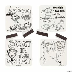 Hot Sale 😍 Color Your Own Dr. Seuss™ Magnets - 12 Pc. ✔️