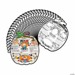 Best Sale 🧨 Color Your Own Fall About Me Posters - 30 Pc. ❤️