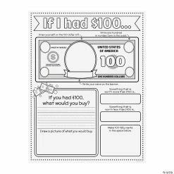 Flash Sale ⌛ Color Your Own If I Had 100 Dollars Posters – 30 Pc. ✔️