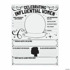 Budget 💯 Color Your Own Influential 👩 Women Posters - 30 Pc. 😀