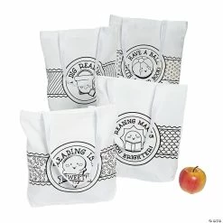 Outlet 👍 Color Your Own 🌞 Summer Reading Large Tote Bags - 12 Pc. 🧨