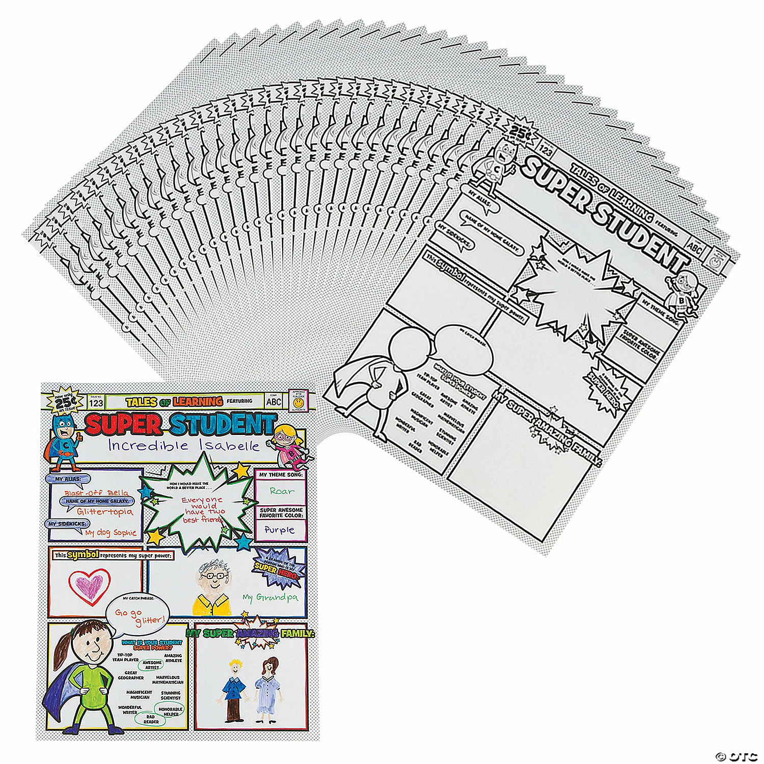 Outlet 🎉 Color Your Own Super Student Posters - 30 Pc. ⌛ 1 Outlet 🎉 Color Your Own Super Student Posters - 30 Pc. ⌛