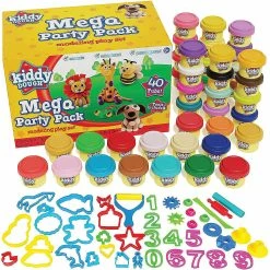 Outlet 💯 Creative Kids Kiddy Dough Multi Color 40 Pack of Bulk Dough & Clay Pack (1oz Tubs - 40oz Total) ✔️