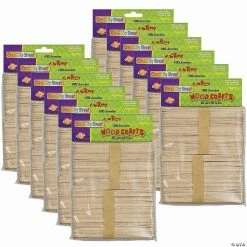 Best Sale ⌛ Creativity Street® Jumbo Craft Sticks, Natural, 6", 100 Per Pack, 12 Packs 👏
