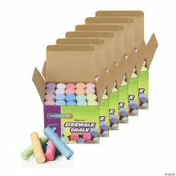 Best deal ⭐ Creativity Street Sidewalk Chalk, Assorted Colors, 4", 20 Pieces Per Pack, 6 Packs 🛒