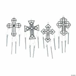 Deals 🔔 Cross Suncatcher Wind Chimes - 12 Pc. ✔️