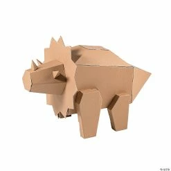 Flash Sale 👏 DIY 3D Triceratops Dinosaur Cardboard Stand-Up 🔔