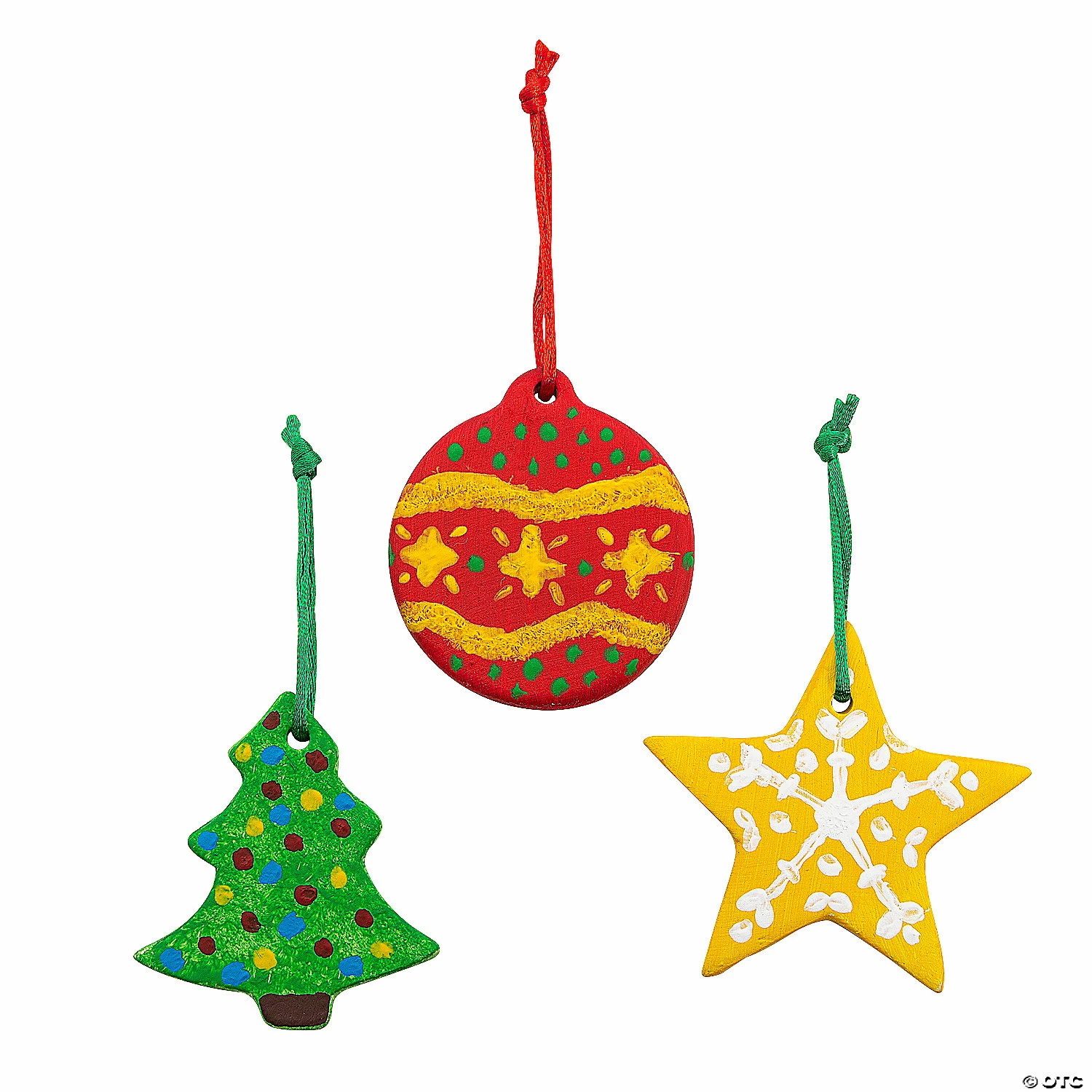 Budget 💯 DIY Ceramic 🔔 Christmas Ornaments - 12 Pc. 😀 2 Budget 💯 DIY Ceramic 🔔 Christmas Ornaments - 12 Pc. 😀 - Image 2