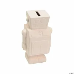 Coupon 🛒 DIY Ceramic Robot Banks - 12 Pc. 😀