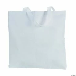 Budget 🎉 DIY Large White Tote Bags - 12 Pc. 🌟