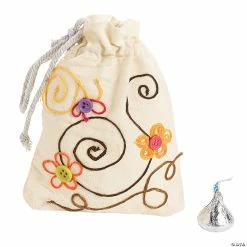 Coupon 🎉 DIY Mini Canvas Drawstring Bags - 48 Pc. ❤️