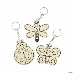 Coupon ✔️ DIY Unfinished Wood Bug Key Chains - Makes 12 👍