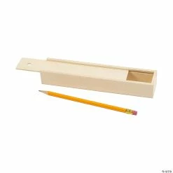 Best Pirce 🎁 DIY Unfinished Wood Pencil Boxes - 12 Pc. 🧨