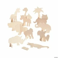 Hot Sale 👏 DIY Unfinished Wood Safari Stand-Ups - 12 Pc. 👍