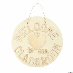 Flash Sale ❤️ DIY Unfinished Wood Welcome to Our Classroom Door Sign 👏