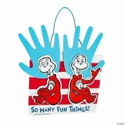 Flash Sale 🌟 Dr. Seuss™ Thing 1 & Thing 2 Handprint Craft Kit - Makes 12 🛒