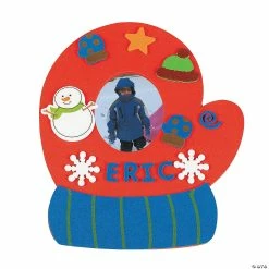 New 😉 Fabulous Foam Mitten Picture Frame Kit - Makes 24 🛒