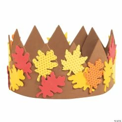 New 👏 Fall Leaves Crown Craft Kit - Makes 12 😀