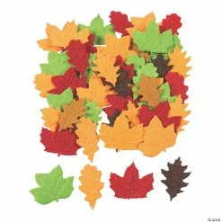 Cheapest ✔️ Fall Leaves Self-Adhesive Shapes - 48 Pc. 🤩