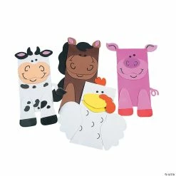 Deals 🧨 Farm Animal Friend Puppets Paper Bag Craft Kit - Makes 12 🤩