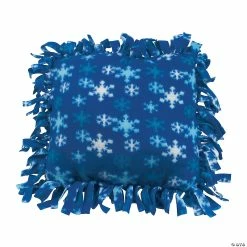 Brand new 🛒 Fleece Winter Tied Pillow Craft Kit - Makes 6 🎁